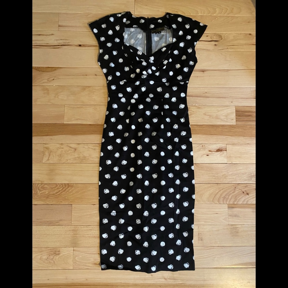 Stop Staring Dress- black and white